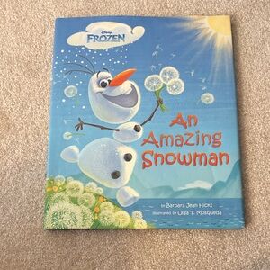 Disney Frozen Blue Cover Featuring Olaf and Dandelions
